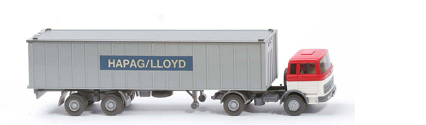 MB LPS 1620 Container-Sattelzug - Hapag-Lloyd rot / weiß / basaltgrau - Hapag-Lloyd 5?