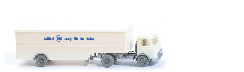 MB LPS 332 Pullman - Großer Koffer-Sattelzug - OTT (Druck schmal) - cremeweiß - OTT