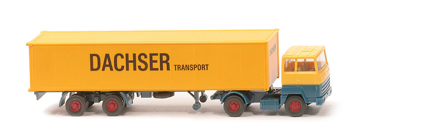 Ford Transcontinental Koffer-Sattelzug  - Dachser, Container (Messemodell) - 540/30 Vors.