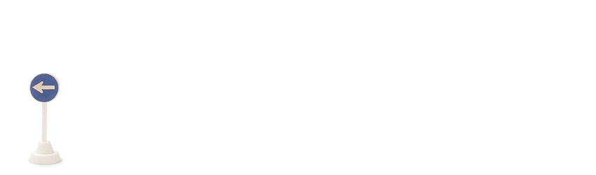 Verkehrszeichen (Typ 3) - Fahrrichtung nur links, hoher Sockel - 1000/4